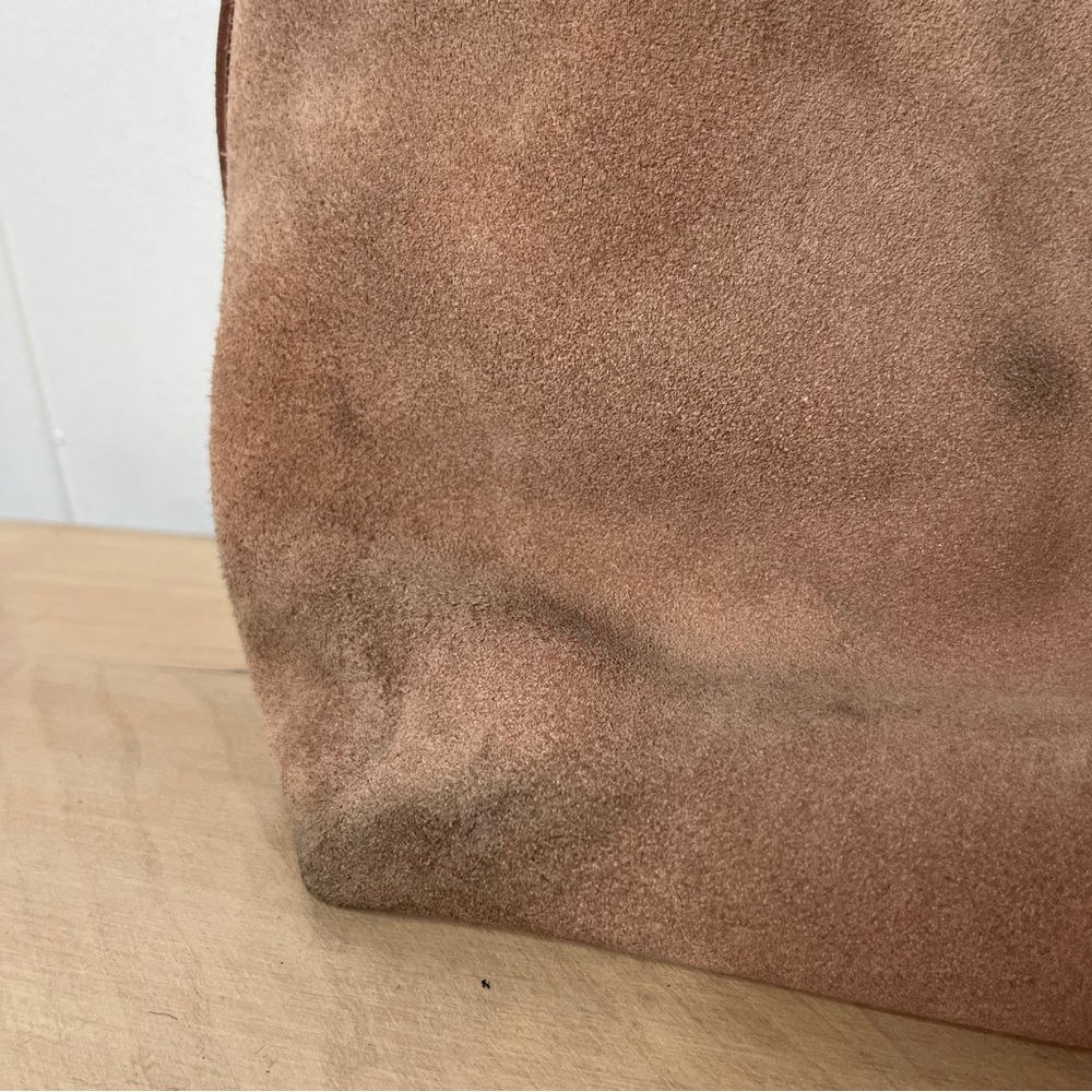 Madewell Transport Tote beige brushed leather *worn* - Picture 5 of 15